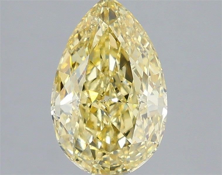 Loose Diamond - PEAR 2.04ct Fancy Intense Yellow VS2: Loose Diamond - PEAR 2.04ct Fancy Intense Yellow VS2 Source: This is a real non-mined Diamond that has been grown in a lab Shape: PEAR Carats: 2.04 Color: Fancy Intense Yellow Certification: IGI Video