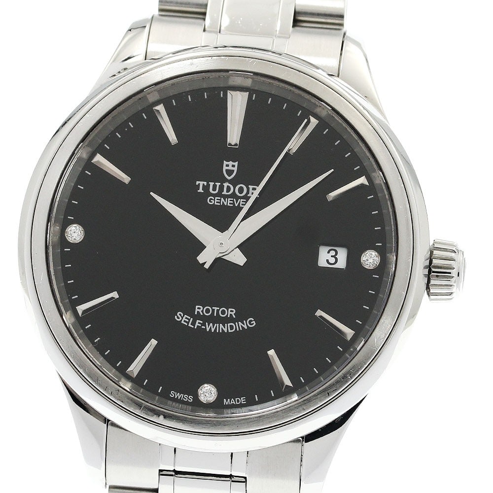TUDOR 12500 mens automatic wristwatch with 3-diamond style: TUDOR 12500 mens automatic wristwatch with 3-diamond style Pre-owned TUDOR Style automatic wristwatch for men with a 3-diamond design. Specifications Brand: TUDOR Model: Style Reference Number: 12500 