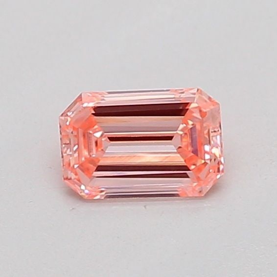 Loose Diamond - EMERALD 0.23ct Fancy Vivid Pink VVS2: Loose Diamond - EMERALD 0.23ct Fancy Vivid Pink VVS2 Source: This is a real non-mined Diamond that has been grown in a lab Shape: EMERALD Carats: 0.23 Color: Fancy Vivid Pink Certification: IGI Video: