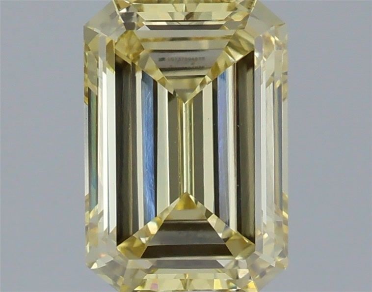 Loose Diamond - EMERALD 1.39ct Fancy Yellow VVS2: Loose Diamond - EMERALD 1.39ct Fancy Yellow VVS2 Source: This is a real non-mined Diamond that has been grown in a lab Shape: EMERALD Carats: 1.39 Color: Fancy Yellow Certification: IGI Video: