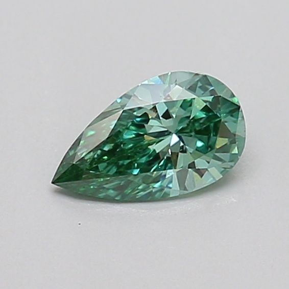 Loose Diamond - PEAR 0.34ct Fancy Vivid Green VS2: Loose Diamond - PEAR 0.34ct Fancy Vivid Green VS2 Source: This is a real non-mined Diamond that has been grown in a lab Shape: PEAR Carats: 0.34 Color: Fancy Vivid Green Certification: IGI Video: