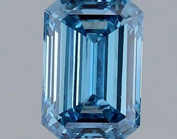 Loose Diamond - EMERALD 1.0ct Fancy Vivid Blue VS1: Loose Diamond - EMERALD 1.0ct Fancy Vivid Blue VS1 Source: This is a real non-mined Diamond that has been grown in a lab Shape: EMERALD Carats: 1.0 Color: Fancy Vivid Blue Certification: IGI Video: