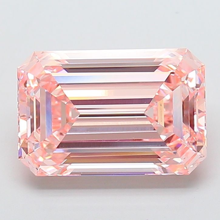 Loose Diamond - EMERALD 10.1ct Fancy Vivid Pink VVS2 (1 of 1)