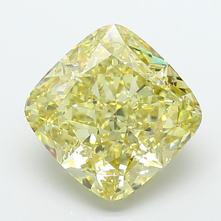 Loose Diamond - CUSHION MODIFIED 6.09ct Fancy Yellow VS1: Loose Diamond - CUSHION MODIFIED 6.09ct Fancy Yellow VS1 Source: This is a real non-mined Diamond that has been grown in a lab Shape: CUSHION MODIFIED Carats: 6.09 Color: Fancy Yellow Certification: I