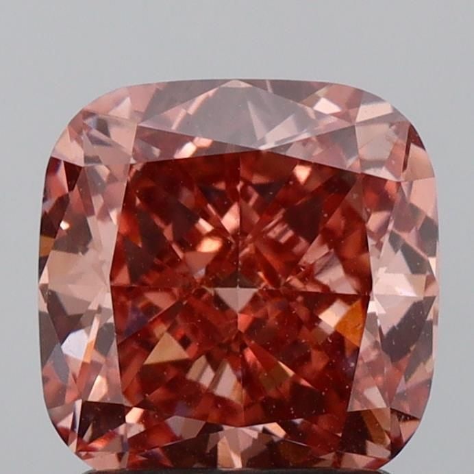 Loose Diamond - CUSHION MODIFIED 1.73ct Fancy Pinkish Brown VS1: Loose Diamond - CUSHION MODIFIED 1.73ct Fancy Pinkish Brown VS1 Source: This is a real non-mined Diamond that has been grown in a lab Shape: CUSHION MODIFIED Carats: 1.73 Color: Fancy Pinkish Brown Ce
