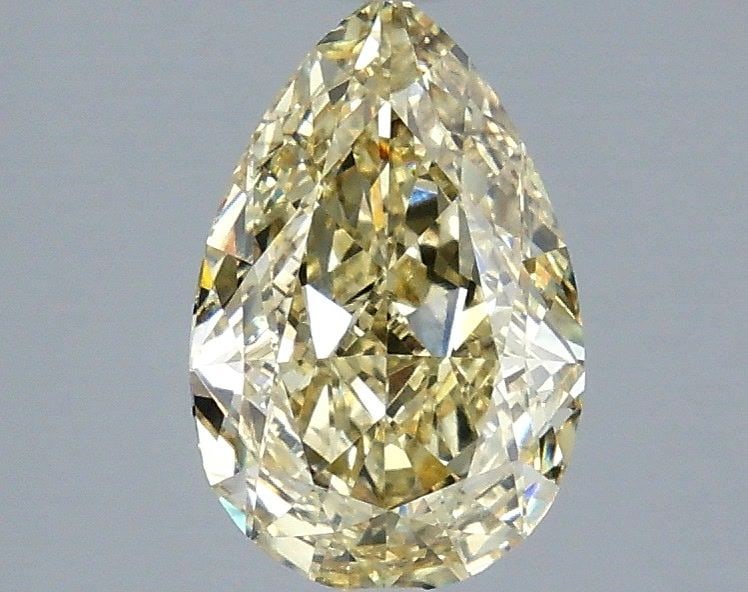 Loose Diamond - PEAR 2.09ct Fancy Light Yellow VS1: Loose Diamond - PEAR 2.09ct Fancy Light Yellow VS1 Source: This is a real non-mined Diamond that has been grown in a lab Shape: PEAR Carats: 2.09 Color: Fancy Light Yellow Certification: IGI Video: