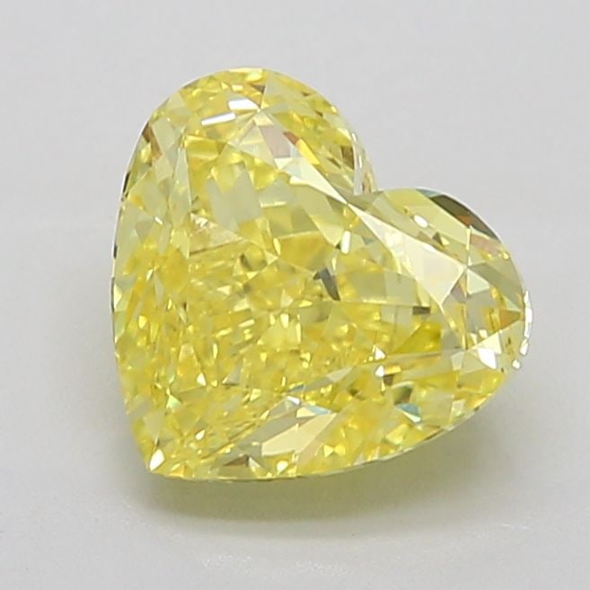 Loose Diamond - HEART 5.02ct Fancy Vivid Yellow VVS2: Loose Diamond - HEART 5.02ct Fancy Vivid Yellow VVS2 Source: This is a real non-mined Diamond that has been grown in a lab Shape: HEART Carats: 5.02 Color: Fancy Vivid Yellow Certification: IGI Video: