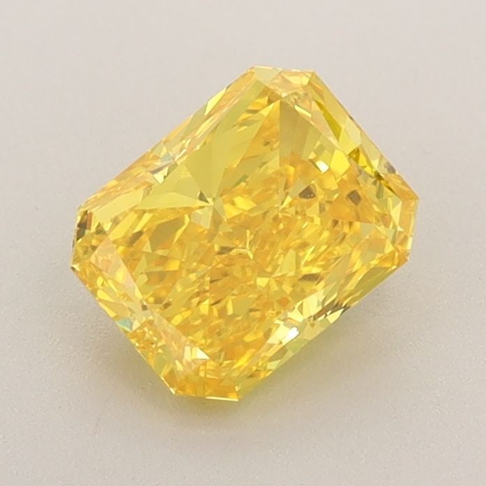 Loose Diamond - RADIANT 0.91ct Fancy Vivid Yellow VVS1: Loose Diamond - RADIANT 0.91ct Fancy Vivid Yellow VVS1 Source: This is a real non-mined Diamond that has been grown in a lab Shape: RADIANT Carats: 0.91 Color: Fancy Vivid Yellow Certification: IGI Vi
