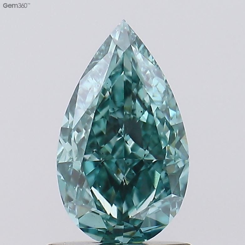 Loose Diamond - PEAR 1.16ct Fancy Vivid Green VS2: Loose Diamond - PEAR 1.16ct Fancy Vivid Green VS2 Source: This is a real non-mined Diamond that has been grown in a lab Shape: PEAR Carats: 1.16 Color: Fancy Vivid Green Certification: IGI Video: