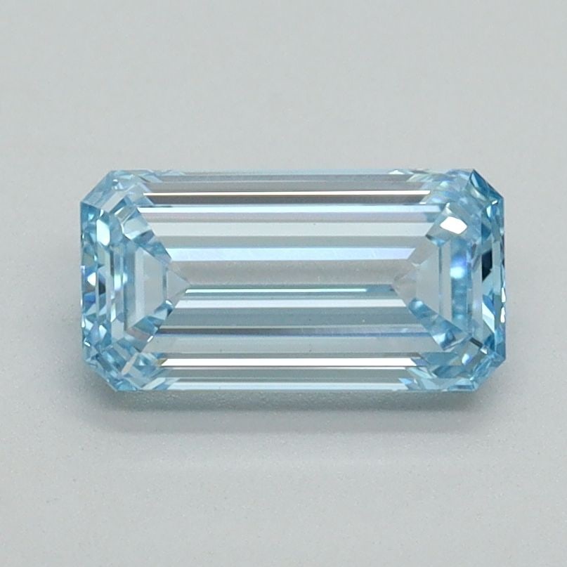 Loose Diamond - EMERALD 1.0ct Fancy Intense Blue VVS2: Loose Diamond - EMERALD 1.0ct Fancy Intense Blue VVS2 Source: This is a real non-mined Diamond that has been grown in a lab Shape: EMERALD Carats: 1.0 Color: Fancy Intense Blue Certification: IGI Vide