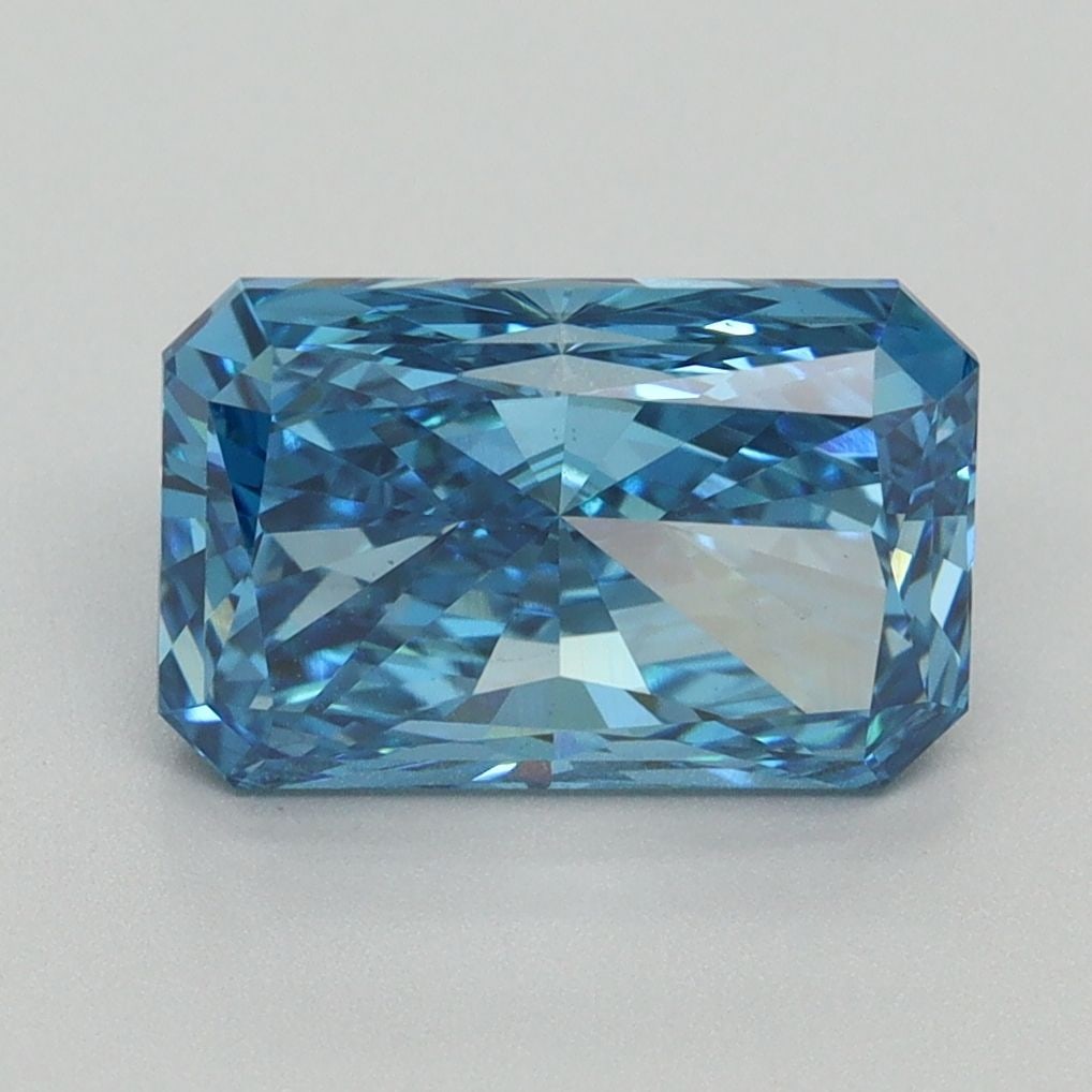 Loose Diamond - RADIANT 3.02ct Fancy Vivid Blue VS1: Loose Diamond - RADIANT 3.02ct Fancy Vivid Blue VS1 Source: This is a real non-mined Diamond that has been grown in a lab Shape: RADIANT Carats: 3.02 Color: Fancy Vivid Blue Certification: IGI Video: