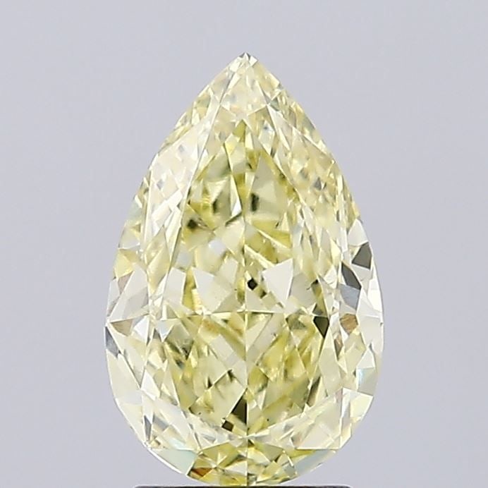 Loose Diamond - PEAR 2.41ct Fancy Yellow VS1: Loose Diamond - PEAR 2.41ct Fancy Yellow VS1 Source: This is a real non-mined Diamond that has been grown in a lab Shape: PEAR Carats: 2.41 Color: Fancy Yellow Certification: IGI Video:
