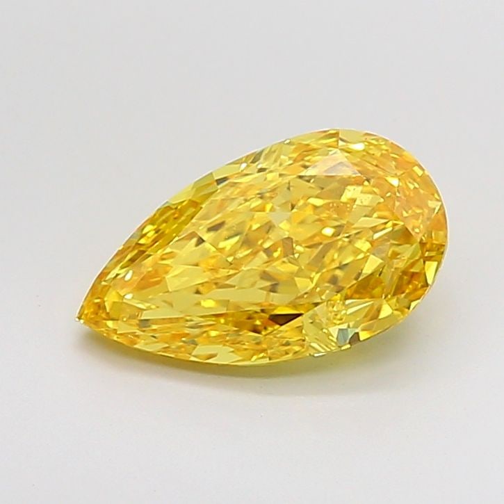 Loose Diamond - PEAR 2.55ct Fancy Vivid Yellow VS1: Loose Diamond - PEAR 2.55ct Fancy Vivid Yellow VS1 Source: This is a real non-mined Diamond that has been grown in a lab Shape: PEAR Carats: 2.55 Color: Fancy Vivid Yellow Certification: IGI Video: