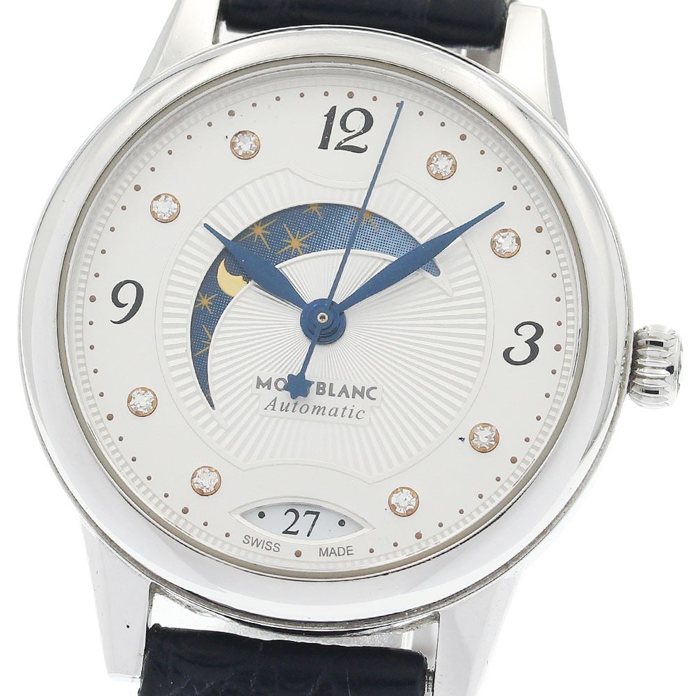 Women's Automatic Wristwatch Montblanc Boheme Day Night 8 Diamond Ref 114730 (1 of 6)