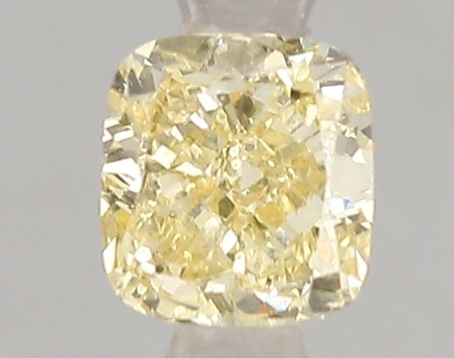Loose Diamond - CUSHION MODIFIED 1.02ct Fancy Intense Yellow VS1: Loose Diamond - CUSHION MODIFIED 1.02ct Fancy Intense Yellow VS1 Source: This is a real non-mined Diamond that has been grown in a lab Shape: CUSHION MODIFIED Carats: 1.02 Color: Fancy Intense Yellow 