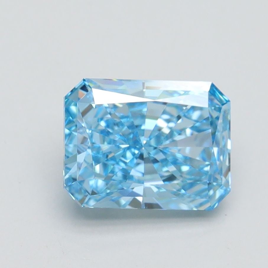 Loose Diamond - RADIANT 1.57ct Fancy Vivid Blue VVS2: Loose Diamond - RADIANT 1.57ct Fancy Vivid Blue VVS2 Source: This is a real non-mined Diamond that has been grown in a lab Shape: RADIANT Carats: 1.57 Color: Fancy Vivid Blue Certification: IGI Video: