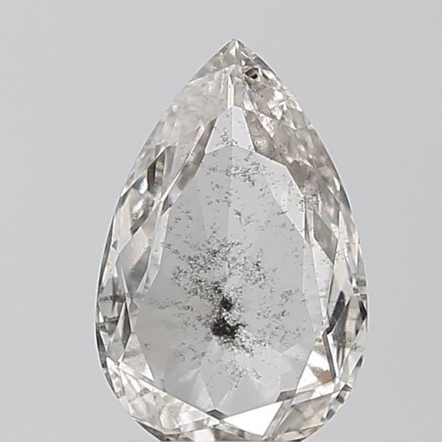Loose Diamond - PEAR 1.26ct Salt and Pepper I2: Loose Diamond - PEAR 1.26ct Salt and Pepper I2 Source: This is a real non-mined Diamond that has been grown in a lab Shape: PEAR Carats: 1.26 Color: Salt and Pepper Certification: NONE Video: