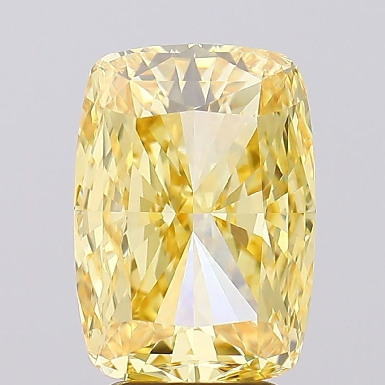Loose Diamond - CUSHION MODIFIED 4.08ct Fancy Intense Yellow VVS2: Loose Diamond - CUSHION MODIFIED 4.08ct Fancy Intense Yellow VVS2 Source: This is a real non-mined Diamond that has been grown in a lab Shape: CUSHION MODIFIED Carats: 4.08 Color: Fancy Intense Yellow