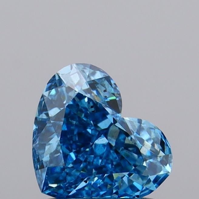 Loose Diamond - HEART 1.02ct Fancy Vivid Blue SI1: Loose Diamond - HEART 1.02ct Fancy Vivid Blue SI1 Source: This is a real non-mined Diamond that has been grown in a lab Shape: HEART Carats: 1.02 Color: Fancy Vivid Blue Certification: IGI Video: