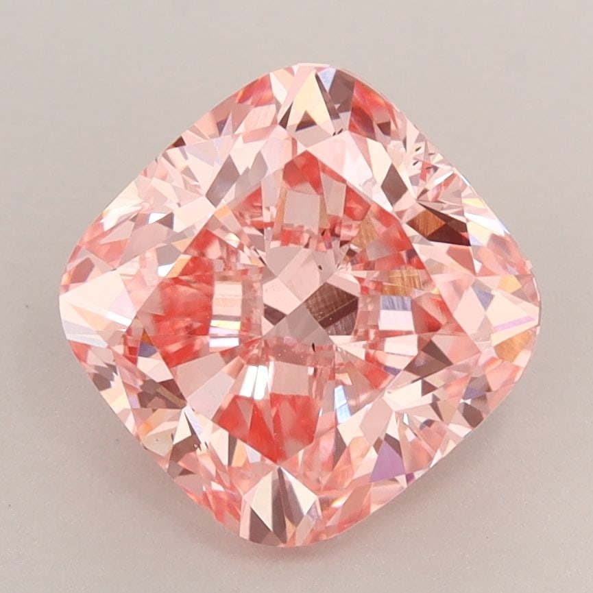 Loose Diamond - CUSHION BRILLIANT 3.02ct Fancy Vivid Pink VS2: Loose Diamond - CUSHION BRILLIANT 3.02ct Fancy Vivid Pink VS2 Source: This is a real non-mined Diamond that has been grown in a lab Shape: CUSHION BRILLIANT Carats: 3.02 Color: Fancy Vivid Pink Certif