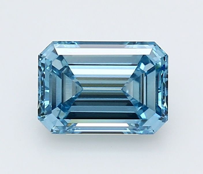 Loose Diamond - EMERALD 1.98ct Fancy Vivid Blue VS1: Loose Diamond - EMERALD 1.98ct Fancy Vivid Blue VS1 Source: This is a real non-mined Diamond that has been grown in a lab Shape: EMERALD Carats: 1.98 Color: Fancy Vivid Blue Certification: IGI Video: