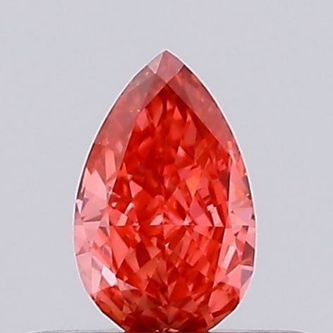 Loose Diamond - PEAR 0.28ct Fancy Vivid Red VVS2: Loose Diamond - PEAR 0.28ct Fancy Vivid Red VVS2 Source: This is a real non-mined Diamond that has been grown in a lab Shape: PEAR Carats: 0.28 Color: Fancy Vivid Red Certification: NONE Video: