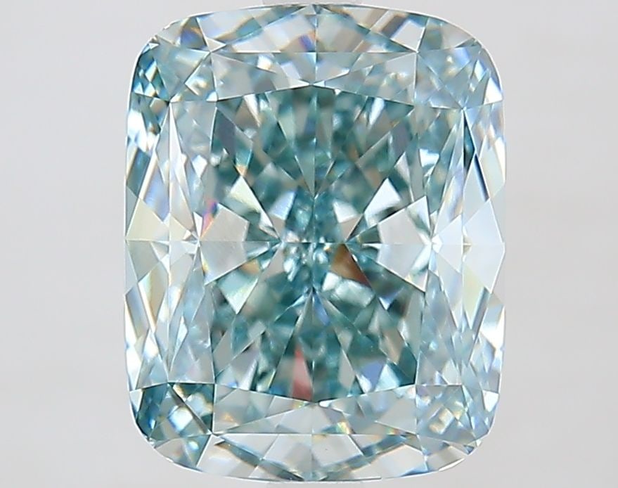 Loose Diamond - CUSHION MODIFIED 4.18ct Fancy Intense Green VS1: Loose Diamond - CUSHION MODIFIED 4.18ct Fancy Intense Green VS1 Source: This is a real non-mined Diamond that has been grown in a lab Shape: CUSHION MODIFIED Carats: 4.18 Color: Fancy Intense Green Ce