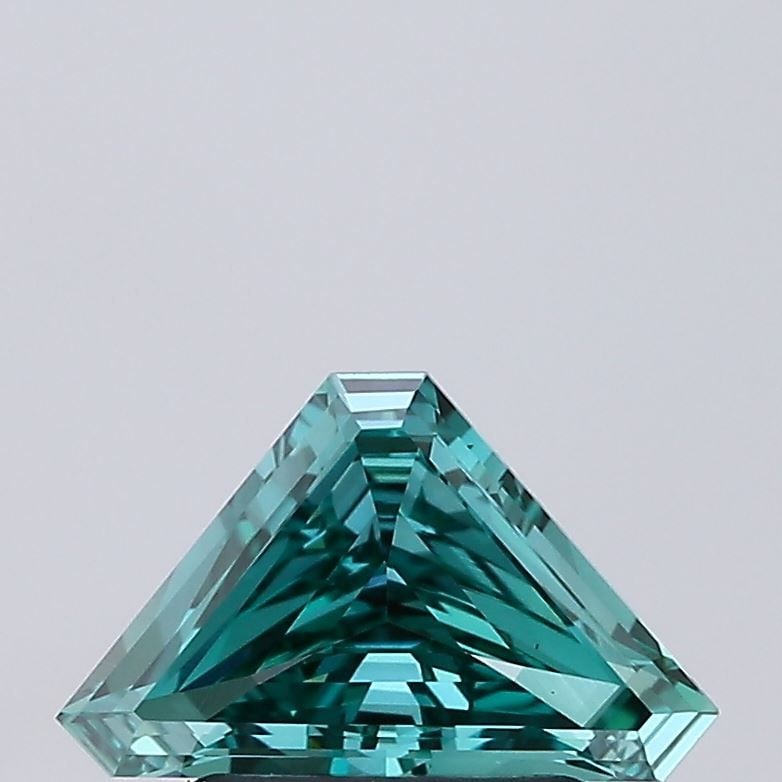 Loose Diamond - TRIANGULAR 0.87ct Fancy Vivid Green VVS2: Loose Diamond - TRIANGULAR 0.87ct Fancy Vivid Green VVS2 Source: This is a real non-mined Diamond that has been grown in a lab Shape: TRIANGULAR Carats: 0.87 Color: Fancy Vivid Green Certification: NO