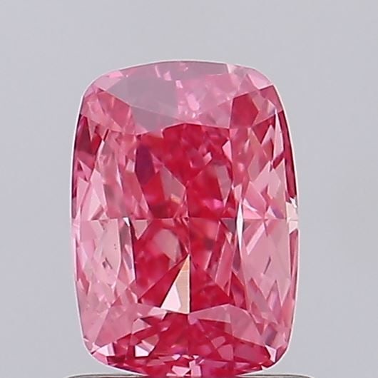 Loose Diamond - CUSHION MODIFIED 0.99ct Fancy Vivid Pink VS1: Loose Diamond - CUSHION MODIFIED 0.99ct Fancy Vivid Pink VS1 Source: This is a real non-mined Diamond that has been grown in a lab Shape: CUSHION MODIFIED Carats: 0.99 Color: Fancy Vivid Pink Certific