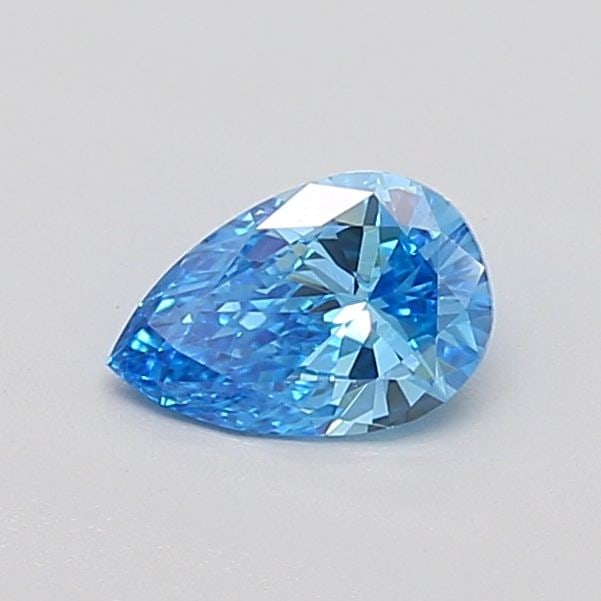 Loose Diamond - PEAR 0.4ct Fancy Vivid Blue VVS2: Loose Diamond - PEAR 0.4ct Fancy Vivid Blue VVS2 Source: This is a real non-mined Diamond that has been grown in a lab Shape: PEAR Carats: 0.4 Color: Fancy Vivid Blue Certification: IGI Video: