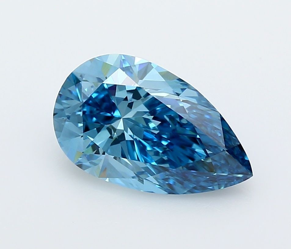 Loose Diamond - PEAR 3.02ct Fancy Vivid Blue VVS2: Loose Diamond - PEAR 3.02ct Fancy Vivid Blue VVS2 Source: This is a real non-mined Diamond that has been grown in a lab Shape: PEAR Carats: 3.02 Color: Fancy Vivid Blue Certification: IGI Video: