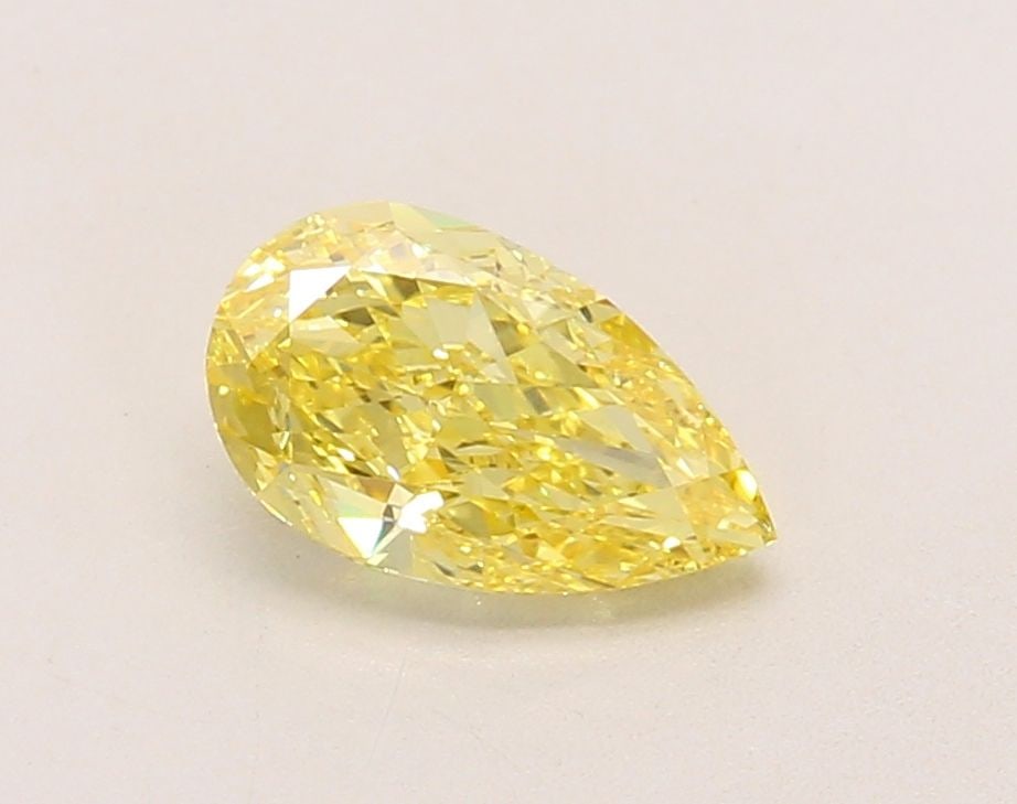 Loose Diamond - PEAR 1.04ct Fancy Intense Yellow VVS2: Loose Diamond - PEAR 1.04ct Fancy Intense Yellow VVS2 Source: This is a real non-mined Diamond that has been grown in a lab Shape: PEAR Carats: 1.04 Color: Fancy Intense Yellow Certification: IGI Vide