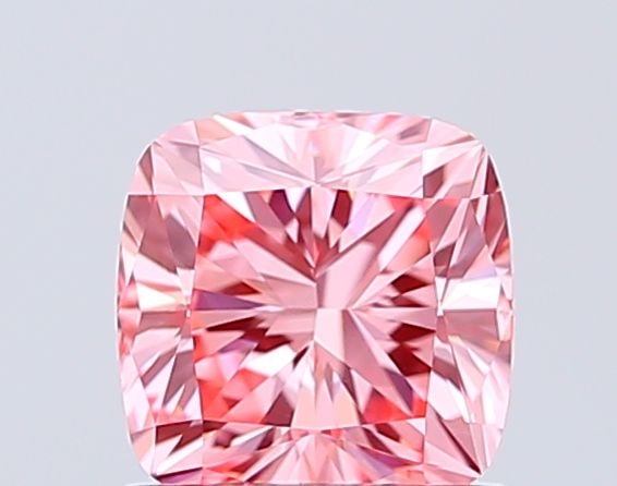Loose Diamond - CUSHION MODIFIED 1.05ct Fancy Vivid Pink VS1: Loose Diamond - CUSHION MODIFIED 1.05ct Fancy Vivid Pink VS1 Source: This is a real non-mined Diamond that has been grown in a lab Shape: CUSHION MODIFIED Carats: 1.05 Color: Fancy Vivid Pink Certific