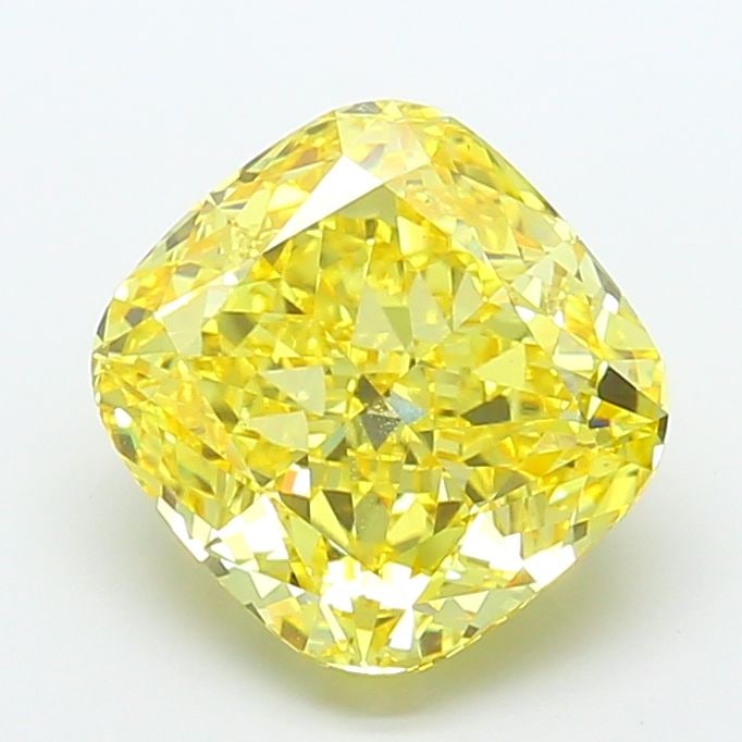 Loose Diamond - CUSHION MODIFIED 8.06ct Fancy Vivid Yellow VS1: Loose Diamond - CUSHION MODIFIED 8.06ct Fancy Vivid Yellow VS1 Source: This is a real non-mined Diamond that has been grown in a lab Shape: CUSHION MODIFIED Carats: 8.06 Color: Fancy Vivid Yellow Cert