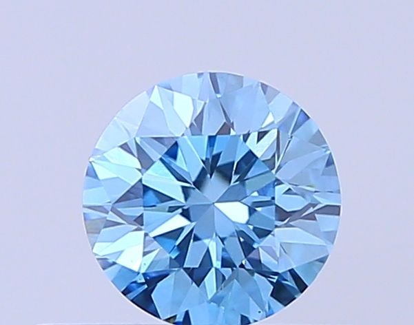 Loose Diamond - ROUND 0.33ct Fancy Blue VVS2: Loose Diamond - ROUND 0.33ct Fancy Blue VVS2 Source: This is a real non-mined Diamond that has been grown in a lab Shape: ROUND Carats: 0.33 Color: Fancy Blue Certification: NONE Video: