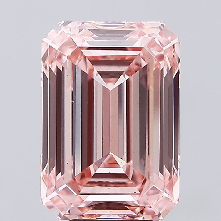 Loose Diamond - EMERALD 7.05ct Fancy Vivid Pink VS2: Loose Diamond - EMERALD 7.05ct Fancy Vivid Pink VS2 Source: This is a real non-mined Diamond that has been grown in a lab Shape: EMERALD Carats: 7.05 Color: Fancy Vivid Pink Certification: IGI Video: