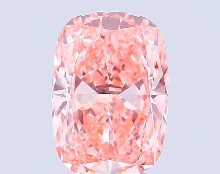 Loose Diamond - CUSHION MODIFIED 5.53ct Fancy Intense Pink VVS2: Loose Diamond - CUSHION MODIFIED 5.53ct Fancy Intense Pink VVS2 Source: This is a real non-mined Diamond that has been grown in a lab Shape: CUSHION MODIFIED Carats: 5.53 Color: Fancy Intense Pink Cer