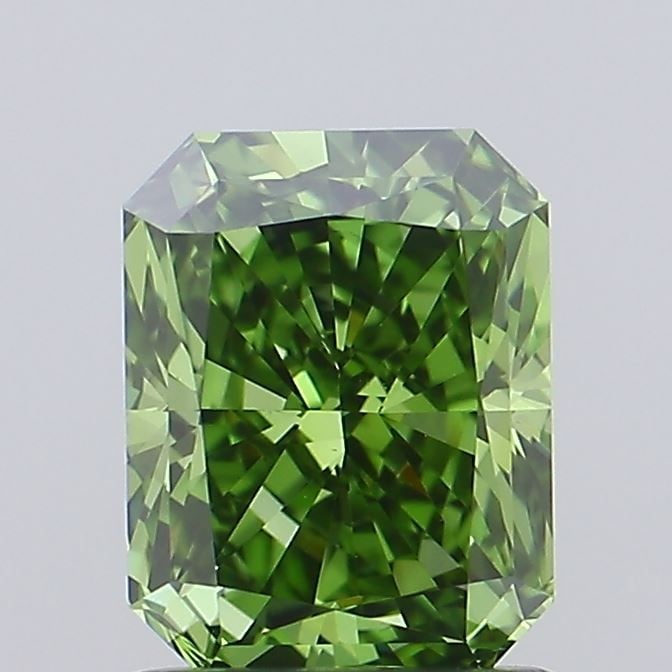 Loose Diamond - RADIANT 1.51ct Fancy Vivid Green VS1: Loose Diamond - RADIANT 1.51ct Fancy Vivid Green VS1 Source: This is a real non-mined Diamond that has been grown in a lab Shape: RADIANT Carats: 1.51 Color: Fancy Vivid Green Certification: IGI Video