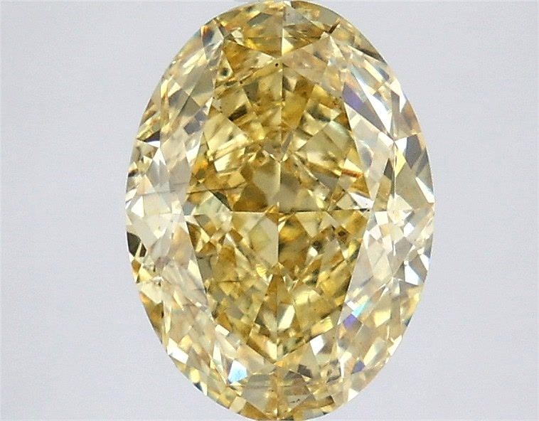 Loose Diamond - OVAL 3.55ct Fancy Intense Yellow VS2: Loose Diamond - OVAL 3.55ct Fancy Intense Yellow VS2 Source: This is a real non-mined Diamond that has been grown in a lab Shape: OVAL Carats: 3.55 Color: Fancy Intense Yellow Certification: IGI Video