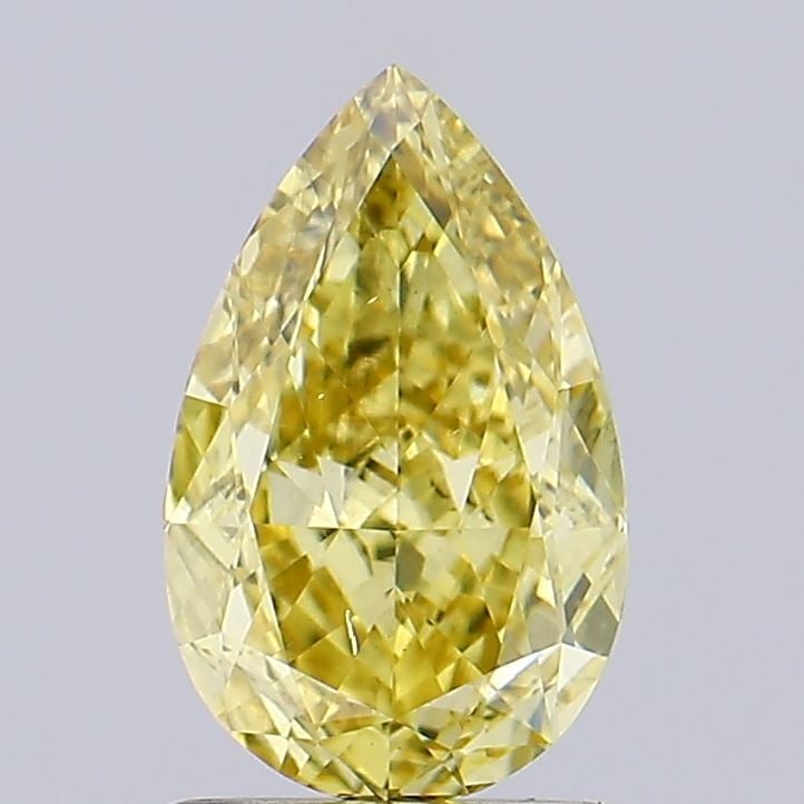 Loose Diamond - PEAR 1.5ct Fancy Intense Yellow SI1: Loose Diamond - PEAR 1.5ct Fancy Intense Yellow SI1 Source: This is a real non-mined Diamond that has been grown in a lab Shape: PEAR Carats: 1.5 Color: Fancy Intense Yellow Certification: IGI Video: