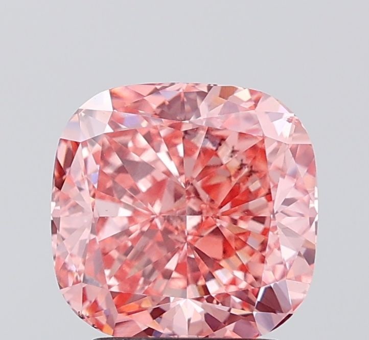 Loose Diamond - CUSHION MODIFIED 3.03ct Fancy Vivid Pink VS2: Loose Diamond - CUSHION MODIFIED 3.03ct Fancy Vivid Pink VS2 Source: This is a real non-mined Diamond that has been grown in a lab Shape: CUSHION MODIFIED Carats: 3.03 Color: Fancy Vivid Pink Certific