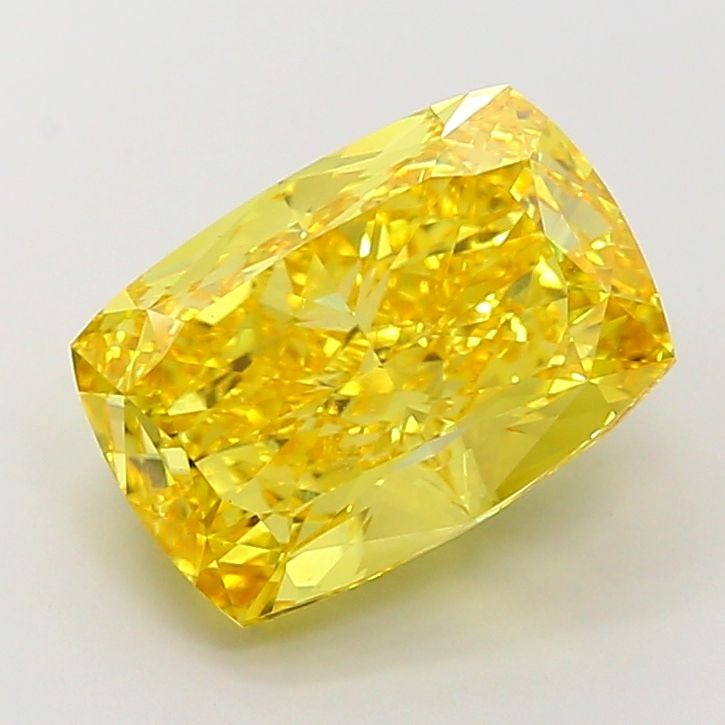 Loose Diamond - CUSHION BRILLIANT 8.04ct Fancy Vivid Yellow VS1: Loose Diamond - CUSHION BRILLIANT 8.04ct Fancy Vivid Yellow VS1 Source: This is a real non-mined Diamond that has been grown in a lab Shape: CUSHION BRILLIANT Carats: 8.04 Color: Fancy Vivid Yellow Ce