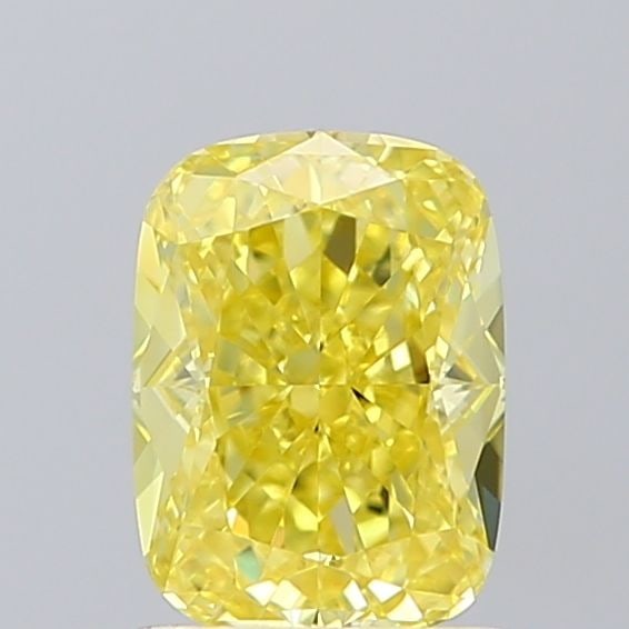 Loose Diamond - CUSHION MODIFIED 1.14ct Fancy Yellow VVS2: Loose Diamond - CUSHION MODIFIED 1.14ct Fancy Yellow VVS2 Source: This is a real non-mined Diamond that has been grown in a lab Shape: CUSHION MODIFIED Carats: 1.14 Color: Fancy Yellow Certification: 