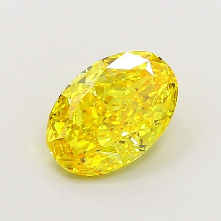 Loose Diamond - OVAL 1.86ct Fancy Vivid Yellow VVS2: Loose Diamond - OVAL 1.86ct Fancy Vivid Yellow VVS2 Source: This is a real non-mined Diamond that has been grown in a lab Shape: OVAL Carats: 1.86 Color: Fancy Vivid Yellow Certification: IGI Video: