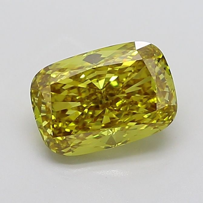 Loose Diamond - CUSHION MODIFIED 3.54ct Fancy Vivid Gray Yellow VS1: Loose Diamond - CUSHION MODIFIED 3.54ct Fancy Vivid Gray Yellow VS1 Source: This is a real non-mined Diamond that has been grown in a lab Shape: CUSHION MODIFIED Carats: 3.54 Color: Fancy Vivid Gray Y