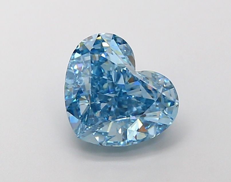 Loose Diamond - HEART 3.24ct Fancy Vivid Blue VS1: Loose Diamond - HEART 3.24ct Fancy Vivid Blue VS1 Source: This is a real non-mined Diamond that has been grown in a lab Shape: HEART Carats: 3.24 Color: Fancy Vivid Blue Certification: IGI Video: