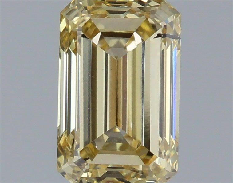 Loose Diamond - EMERALD 1.21ct Fancy Yellow SI1: Loose Diamond - EMERALD 1.21ct Fancy Yellow SI1 Source: This is a real non-mined Diamond that has been grown in a lab Shape: EMERALD Carats: 1.21 Color: Fancy Yellow Certification: IGI Video: