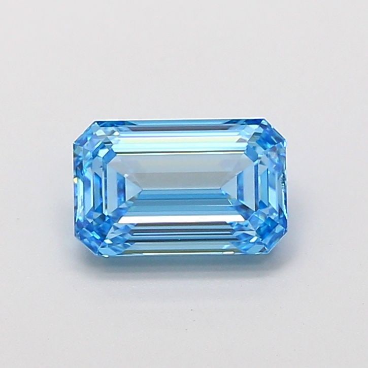 Loose Diamond - EMERALD 1.57ct Fancy Vivid Blue VVS2: Loose Diamond - EMERALD 1.57ct Fancy Vivid Blue VVS2 Source: This is a real non-mined Diamond that has been grown in a lab Shape: EMERALD Carats: 1.57 Color: Fancy Vivid Blue Certification: IGI Video: