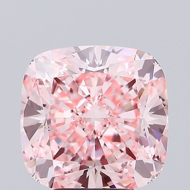 Loose Diamond - CUSHION MODIFIED 4.36ct Fancy Vivid Pink VS1: Loose Diamond - CUSHION MODIFIED 4.36ct Fancy Vivid Pink VS1 Source: This is a real non-mined Diamond that has been grown in a lab Shape: CUSHION MODIFIED Carats: 4.36 Color: Fancy Vivid Pink Certific