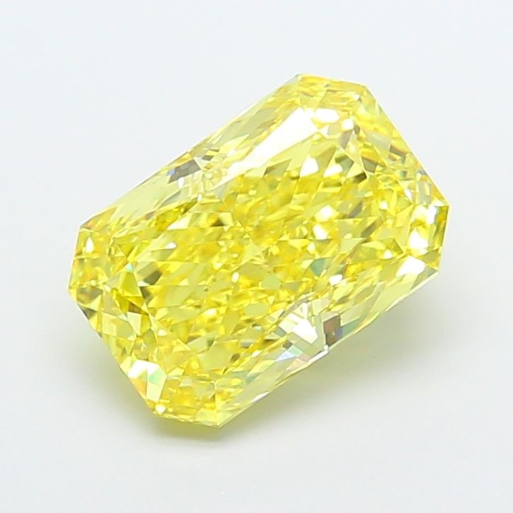 Loose Diamond - RADIANT 5.03ct Fancy Vivid Yellow VS1: Loose Diamond - RADIANT 5.03ct Fancy Vivid Yellow VS1 Source: This is a real non-mined Diamond that has been grown in a lab Shape: RADIANT Carats: 5.03 Color: Fancy Vivid Yellow Certification: IGI The